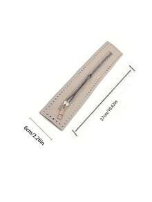 1pc Double Sided PU Leather Zipper Puller, Universal Luggage Hardware, Durable Woven Bag Straps With Pinholes, Elegant Double Sided Woven Faux Leather Zipper Puller, Bag Hardware, Leather Zipper, Woven Zipper Puller For DIY Bag Making, Suitable For Custom Handbags, Totes, Clutches And Accessories - Multicolor - View 7