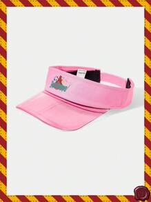 HARRY POTTER X SHEIN 可爱卡通图案粉色遮阳帽 - 粉色 - 查看 1