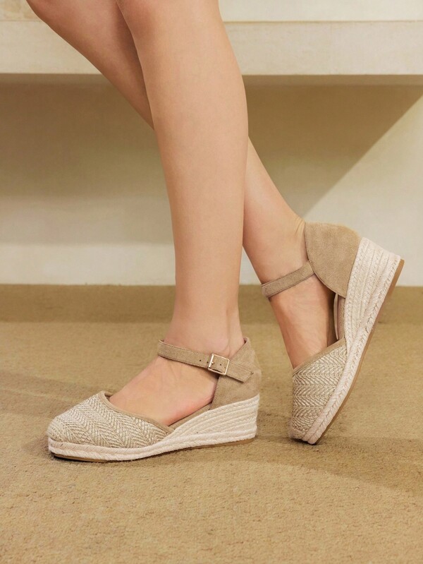 Styleloop Women's Wedge & Platform Woven Slip-On Shoes, Bohemian Style For Summer Vacation