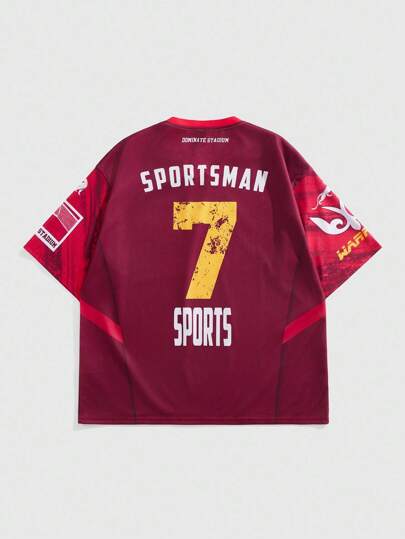 Street Life Men's Digital Print Short Sleeve T-Shirt, Suitable For Spring/Summer Everyday Wear