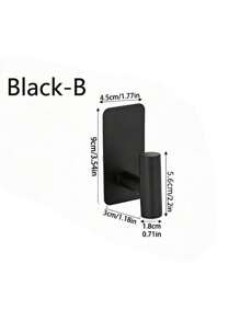 1 pieza Barra para toallas, portarrollos de papel higiénico, anillo para toallas de acero inoxidable, barra para almacenar, nuevo gancho de pared para el baño - Multicolor - Ver 16