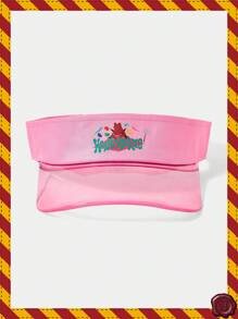 HARRY POTTER X SHEIN 可爱卡通图案粉色遮阳帽 - 粉色 - 查看 2