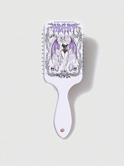 Anime Pettine con cuscinetto d'aria per massaggio del cuoio capelluto a motivo da strega per donne