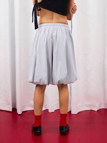 COUREZ 条纹蓬松短裤/女士夏季服装夏季短裤 Y2K 复古