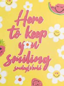 SmileyWorld® | SHEIN Floral Print Notebook - Blank Notebook For Drawing & Journaling,Vintage Retro Notebook, Unlined Diary For Artists - Multicolor - View 4