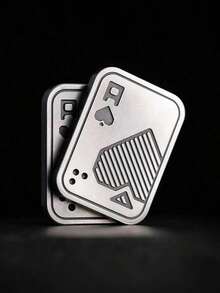 终极烦躁伴侣 - 缓解压力的金属扑克推卡滑块，带有触觉硬币，是完美的男士 EDC 玩具、办公桌配件，也是送给男朋友、父亲和同事的贴心礼物 - 彩色 - 查看 7