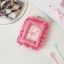 Ins 风格校园身份证布套，毛绒动物身份证夹，名人照片卡夹和钥匙扣保护套学校用品，返校 - 彩色 - 查看 12