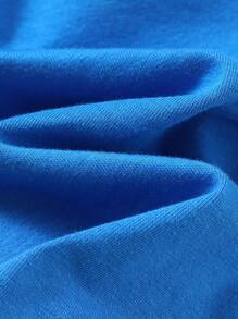 SUPERMAN X Cozy Pixies 新生男婴图案圆领短袖连体衣和纯色斗篷两件套 - 藍色 - 查看 7