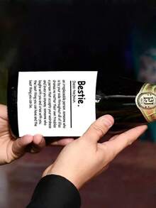4 件/8 件/12 件趣味生日快乐酒瓶标签，自粘式葡萄酒标签，适合男士和女士，闺蜜姐妹友谊礼物，送给女士的生日礼物，送给朋友的酒瓶贴纸，便宜的东西，奇怪的东西，可爱美观的东西，酷炫的小玩意，不寻常的物品，圣诞节情人节 - 彩色 - 查看 7