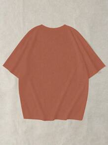 Comfy Cute Ghost T-Shirt, Halloween Monster Season T-Shirt, Waiting For Halloween Pumpkin Shirt, Daisy T-Shirt, Funny Ghost T-Shirt, For Halloween Party - Orange - View 2