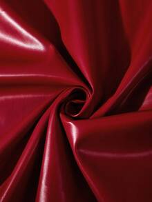 GlowEve Chân váy trơn màu dành cho nữ, thích hợp khi đi làm - Đỏ - Xem 6