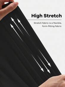 BamGleam 女士透明網眼接縫修身t恤 - 黑色 - 查看 5