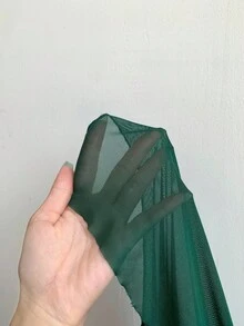 Napfluff 性感网眼开衩长裙，情人节女士睡袍 - 墨綠色 - 查看 7