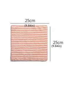 1 pieza Paño de cocina de felpa coral de color aleatorio, para cocina, baño, hogar, proveedores de artículos del hogar - Rosa - Ver 9