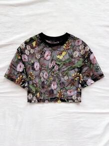 Soleia 夏季度假女装花卉刺绣时尚女式上衣 - 彩色 - 查看 6