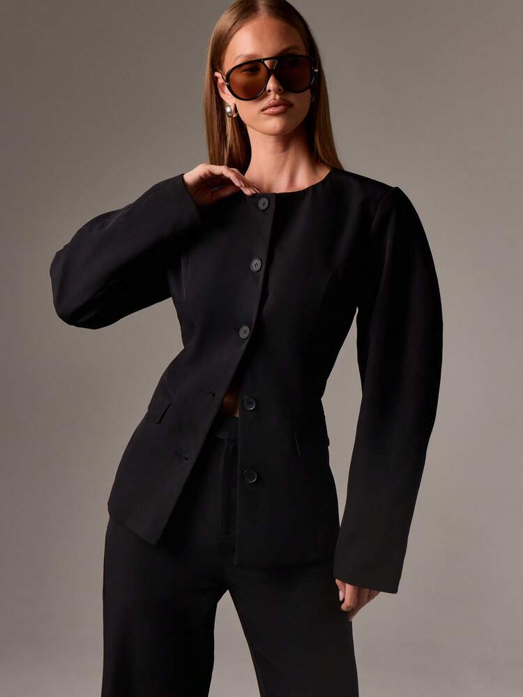 AiiRZ 조각된 블레이저 플레어 팬츠 세트 비즈니스 전문 정장 사무실 착용 이브닝 파티 모던 테일러드 투피스 하이패션 수트