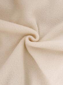 SHEIN Playful Pals 0-3 Years Baby Boy/Girl/Unisex Infant Toddler Casual Everyday Cute Versatile Thick Hooded Cream Blue Fog Blue Fleece Jacket Winter Coat Fall - Blue - View 5