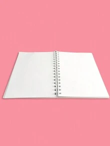 SmileyWorld® | SHEIN Floral Print Notebook - Blank Notebook For Drawing & Journaling,Vintage Retro Notebook, Unlined Diary For Artists - Multicolor - View 3
