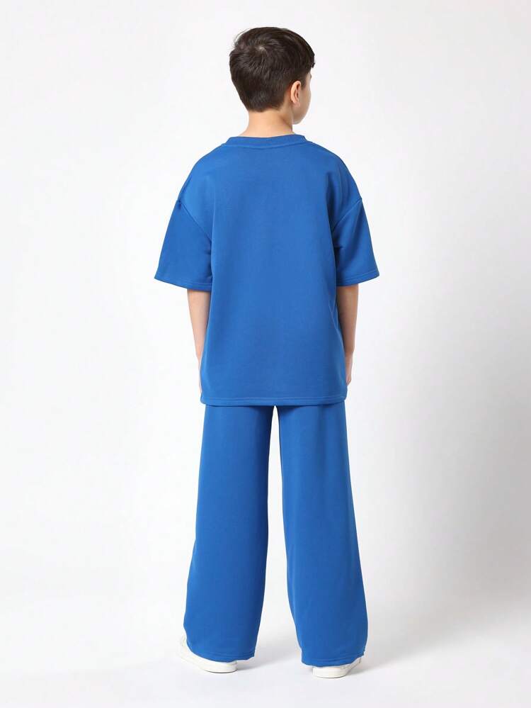 Paris Logo Print Two Piece Co-Ord Set