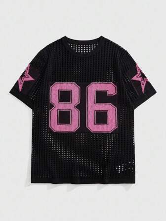Street Life Men's Street Style Jacquard Hollow-Out Knit Sweater
