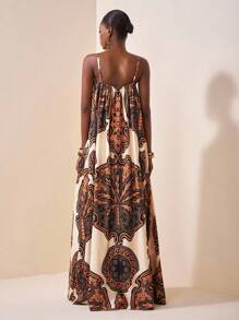 Veslaya Lễ hội âm nhạc mới đầu xuân 2026 dành cho phụ nữ ngoại cỡ, Lễ Phục sinh, Phương Tây, Phong cách du mục, Tiệc sinh nhật, Tốt nghiệp, Bữa sáng muộn, Sân bay, Tiệc tùng, Dã ngoại ngày lễ, Tiệc sang trọng, Vũ hội, Đi làm tối giản, Váy dài in hoa đi nghỉ thời trang đường phố - Nhiều màu - Xem 4