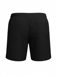 Nike Men's Drawstring Waist Loose Casual Swim Shorts - Black - View 5