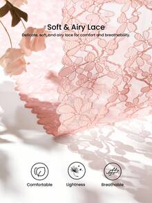 LUVLETTE 大码胸罩和无钢圈文胸 - 粉色 - 查看 3