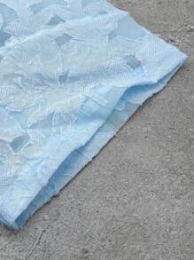 PAVTROS 男士年轻街头风格，工作室风格奢华纹理提花面料衬衫，纽扣宽松短袖短款衬衫，INS热卖，舒适休闲又不失时尚，休闲又不失优雅的风格，独特个性，适合休闲聚会、日常外出、半正式活动、度假、办公室等场合，节日礼物 - 淺藍色 - 查看 6