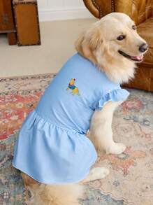 PETSIN 1 pieza Vestido azul vaquero de manga corta universal para mascotas (gatos y perros) de talla pequeña - Multicolor - Ver 1
