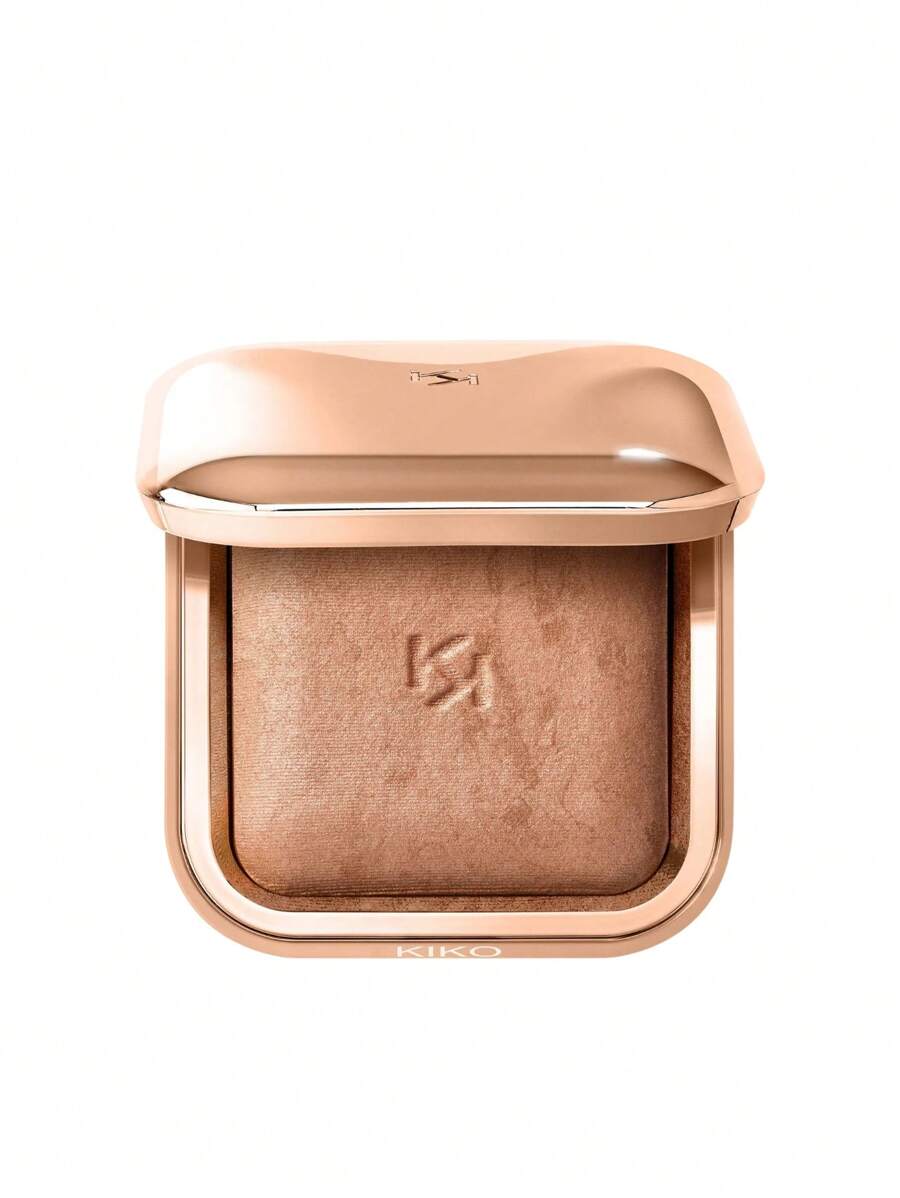 KIKO Milano Silky Glow Baked Bronzer 01，适合日常使用 - 金色 - 查看 1