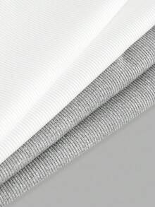 Slaydiva 2025 Sommer/Herbst Neue Lässig Basic Allround Weiß mit tiefem U-Ausschnitt und Damen Trägershirt, Zweierpack, Weiß + Hellgrau, Alltag, Treffen mit Freunden, Reisen, Abschluss, Brunch, Schulbeginn, Pendeln, vielseitig einsetzbar