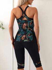 Swim Lushoire Summer Beach Women's Tropical Printed Bikini Set - Multicolor - View 2