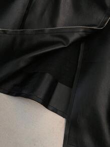 GlowEve CURVE 大码女式长袖短款夹克，新款时尚百搭休闲短款摩托车夹克，适合日常穿着，修身