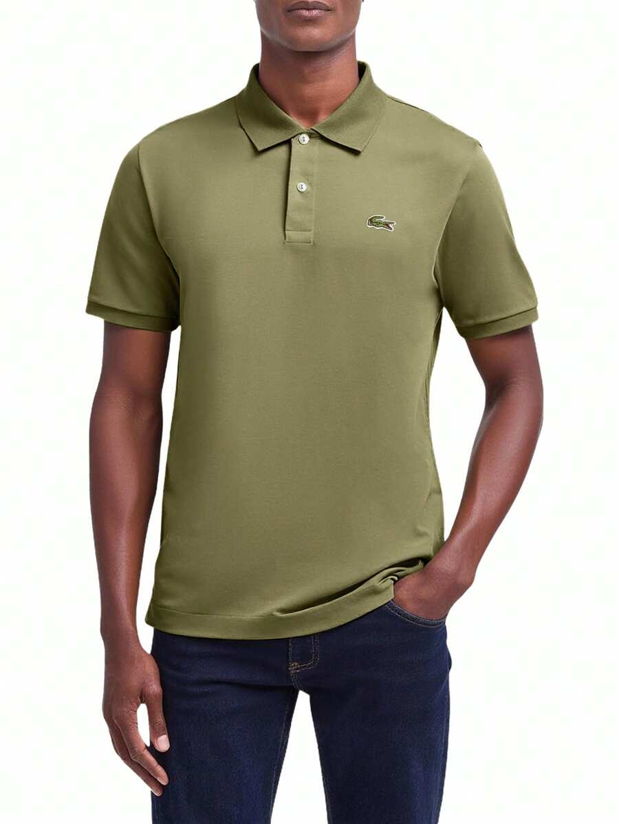 Lacoste Classic Fit Light Polo Shirt - Khaki - View 1