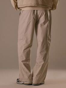 Musero Men Nylon Baggy Suit Jogger Pants Fall/SPRING SUMMER Clothes - Beige - View 4