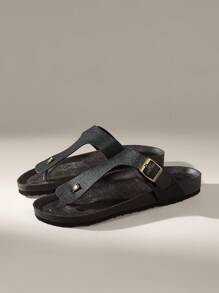 Solecia Sandalias y chanclas para hombres - Negro - Ver 2