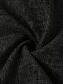 Ellevyn Plus Size Elegant Commuter Solid Color Front Button Shirt