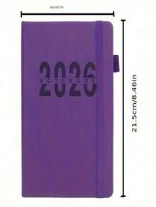 SHEIN 2026 New Calendar Log Self Discipline Check In Time Management One Page One Day 365 Days Plan Book Comes With 5 Plan Stickers A5 Plan Notebook Learning Start Gift Suitable For Work And Study, School Supplies,Back To School - A5 - View 11