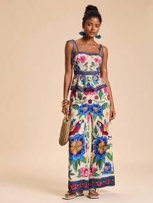 Travachic 女士度假印花雪纺吊带背心 - 彩色 - 查看 6