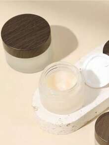 1pc Lotion Refillable Glass Bottle Storage Eye Cream Sealed Dispenser Facial Mask Cosmetic Jar Container - Multicolor - View 6