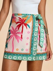 Travachic Váy quấn Sarong họa tiết nhiệt đới thường ngày cho nữ Váy cây cọ mùa hè đi nghỉ, Váy quấn, Phong cách thường ngày cho nữ, Mùa thu cho nữ, Mùa thu sang trọng, Đi chơi, Thanh lịch, Phong cách đồng quê cho nữ - Nhiều màu - Xem 5