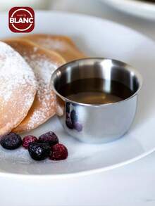 Madebyblanc 304 Stainless Steel Salad Mixing Bowl Stainless Steel Anti-Fly Design Stainless Steel Sauce Cup Household Dipping Small Bowl Western Steak Sauce Cup Salad Dressing Seasoning Dish Suitable For Kitchen Baking Marinated Cake Bread Salad Metal Bowl - Multicolor - View 8