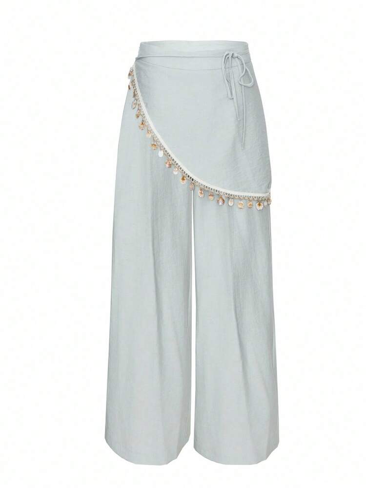 Women's Vacation Casual Decoration Wrap Pants