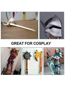 EVA 泡沫卷 - 2mm-10mm 厚黑色工艺泡沫板 - 15 英寸 X 39 英寸大型角色扮演泡沫板 - 超高密度 86 Kg/M³ - 柔韧有弹性，适用于工艺项目服装角色扮演泡沫 - Biguphate 出品 - 黑色 - 查看 3