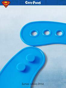 SUPERMAN X Cozy Pixies Baby Cartoon Pattern Cute Daily Wear Bib - Blue - View 10