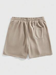 ROMWE MEN Street Life Men's Summer Casual Sparkling Rhinestone Embroidered Shorts