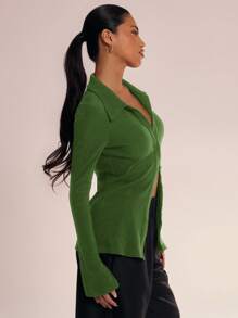 MUSERA Hook And Eye Collar Shirt Vacation  Christmas Christmas,Elegant