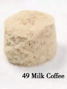 1 件 100 克钩针纱线羊毛纱线粗羊毛仿貂毛花式纱线粗羊毛手工编织纱线柔软纱线 DIY 钩针编织纱线适用于衣服、帽子、围巾、毛毯舒适蓬松毛皮纱线、毛绒纱线手工钩针爱好者、母亲节礼物、生日装饰