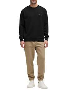 Calvin Klein 男士圆领长袖休闲宽松运动衫