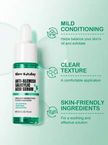 Suero de ácido salicílico antimperfecciones SlowSunday, cuidado de la piel, suero facial, suero de ácido salicílico, removedor de imperfecciones, anti-acné
